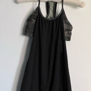 Lululemon Athletica camo and black sports bra. Size 4